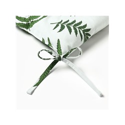 Подушка на стул «Этель. Папоротник», 42×42×7 см, белая