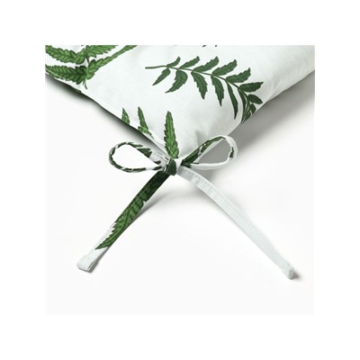 Подушка на стул «Этель. Папоротник», 42×42×7 см, белая