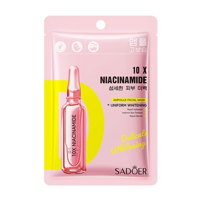 SADOER ТКАНЕВАЯ МАСКА 10X NIACINAMIDE