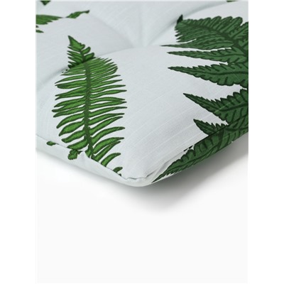 Подушка на стул «Этель. Папоротник», 42×42×7 см, белая