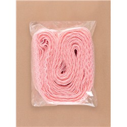 Кружево на сетке «Цветы», 50 мм, 11±1 м, нежно-розовое
