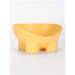 Миска для животных БЕГЕМОТ 0.3 л, Soft-touch, банановый