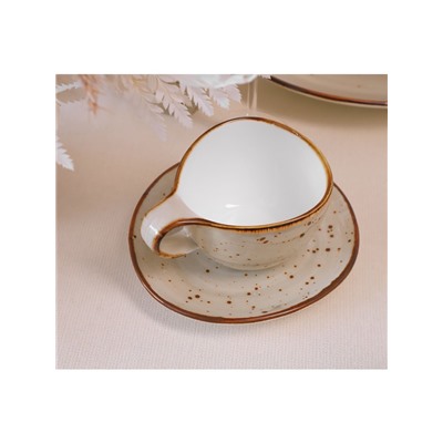 Кружки Magistro Mediterana, набор 2 шт.: 250 мл, фарфор, бежевые