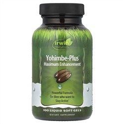 Irwin Naturals, Yohimbe-Plus®, максимальное улучшение, 100 желатиновых капсул