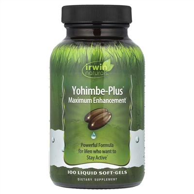 Irwin Naturals, Yohimbe-Plus®, максимальное улучшение, 100 желатиновых капсул