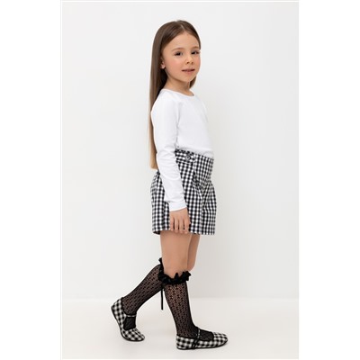 Шорты серая клетка на белом к519 Crockid