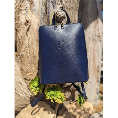 AB.Z PELLE MOCHILA VERA PELLE (590) Marino