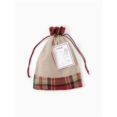 Набор в мешочке «Этель» Happy: полотенце 35×60 см, тёрка 7.7×3.7×3 см