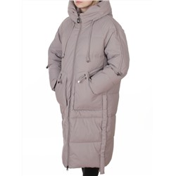 6615 BEIGE Пальто зимнее женское (200 гр. холлофайбер)