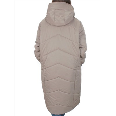 M-9070 GRAY/BEIGE Пальто зимнее женское CORUSKY (верблюжья шерсть)