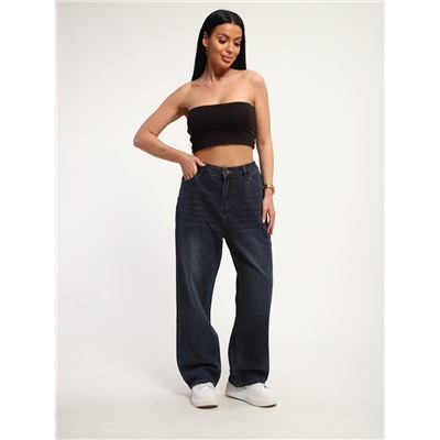 Джинсы женские больших размеров темно-синий, Арт. 3225