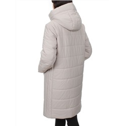 1073 LT. BEIGE Пальто зимнее облегченное женское (холлофайбер 150 гр.)