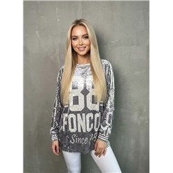 Лонгслив OVER SIZE (велюр)