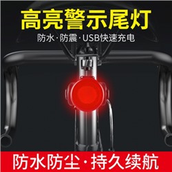 Набор фонарей передний и задний COMIRON "SIGNAL" корпус: ABS; аккум 250 mAh; USB V3.0; 6 режимов; Вес 25гр. /уп 100/