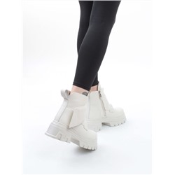 04-PAS148-2Z MILK Ботинки зимние женские (натуральная кожа, 100% шерсть)