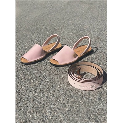 AB.ZAPATOS · 503-8 · NOB · rosa+Ab.Zapatos Pelle cinturon (140) Nude АКЦИЯ &##x1f4a5;
