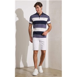 Футболка-поло F411-07-5199 grey