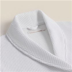 Халат вафельный женский SL HOME: Basic «Блан де Блан», хлопок 100%, белый