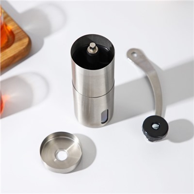 Кофемолка механическая Magistro Rodeo, 6×6×16.5 см керамический механизм