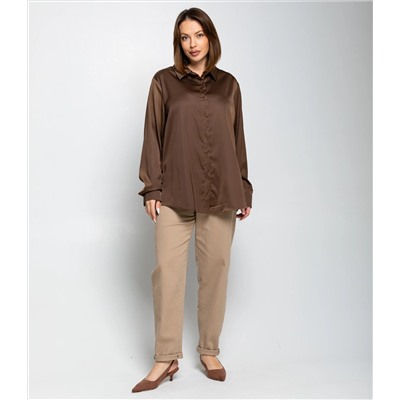 Рубашка #ОКТ085005, коричневый