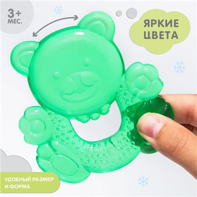 Прорезыватель охлаждающий с водой Крошка Я «Милый мишка», от 3 мес., МИКС
