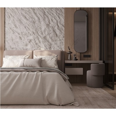 Постельное белье из вареного хлопка ХВ-014 бежевая полоса