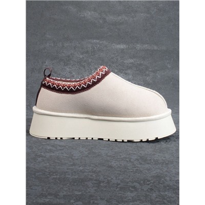 04-X85 BEIGE Угги зимние женские (натуральная замша, натуральная шерсть)