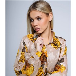 Рубашка #КТ550-2, бежевый