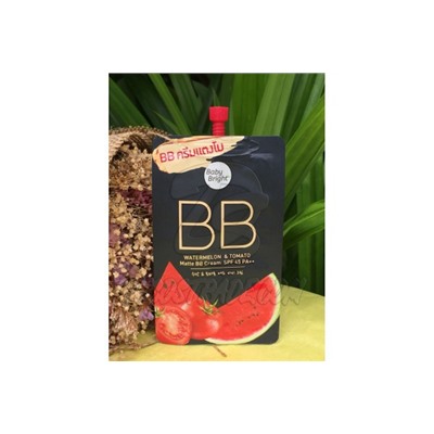 Матирующий BB крем  «Арбуз и Томат» с защитой от солнца SPF 45 PA++ от Baby Bright, Watermelon & Tomato Matte BB Cream SPF 45 PA++, 7 гр