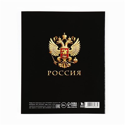 Тетрадь предметная А5, 36 л на скрепке «Россия. Химия»