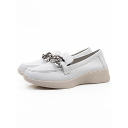 06-YG107-1 WHITE Туфли женские (натуральная кожа)