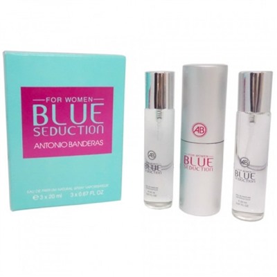 Набор духов 3х20мл Antonio Banderas Blue Seduction Women