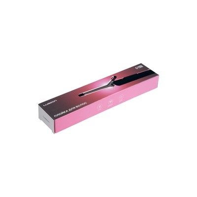 Плойка Luazon LW-03, 30 Вт, алюминиевое покрытие, d=16 мм, 180°С, с ионизацией, чёрная