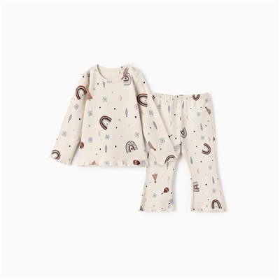 Костюм (джемпер и брюки) Крошка Я "Новогодние игрушки", рост 62-68 см