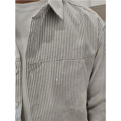 Рубашка мужская Е7 7781 темно-серый