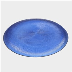 Тарелка Magistro «Римини», d=27 см, стекло, синяя