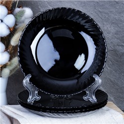 Набор тарелок 6 штук 190 мм черная B-LHP75/BNHP75T (Black) /уп 12/