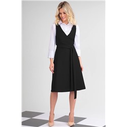LeNata 31299 черный, Блуза,  Юбка,  Жилет