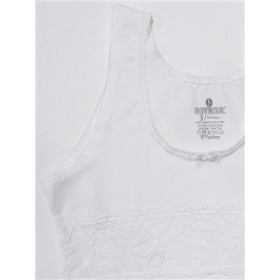 4935-01 Майка для девочки белая (BAYKAR)