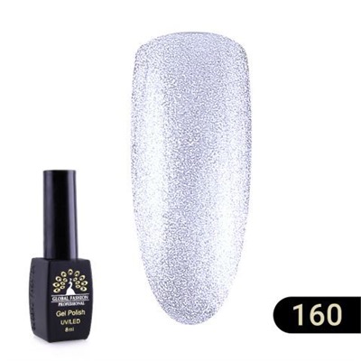 Гель лак Global Fashion BLACK ELITE 160, 8 мл