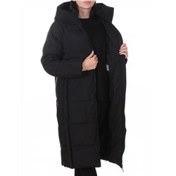 018 BLACK Пальто зимнее женское (200 гр. холлофайбер)
