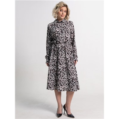 Платье Морена (серо-белое) П15010-45М