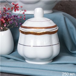 Сахарница 250 мл / KR14-2151 /уп 4/ костяной фарфор
