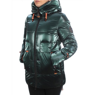 8018 DK. GREEN Пальто женское зимнее JARIUS (200 гр. холлофайбера)