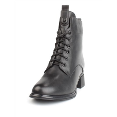 04-M3-H239 BLACK Ботинки зимние женские (натуральная кожа, натуральный мех)