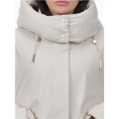H24-816 LT. BEIGE Куртка зимняя женская (150 гр. холлофайбер)