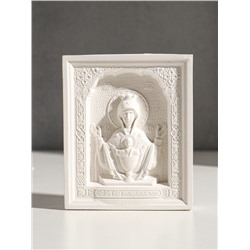 Икона «Неупиваемая чаша» с подвесом, 12×10×2 см, гипс