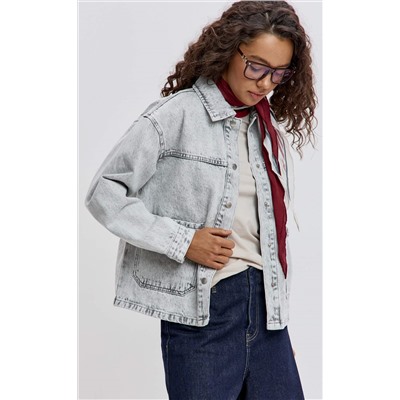 Куртка джинс F612-1259 grey