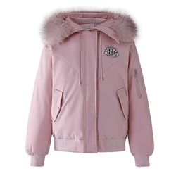 Cute Woman Куртка с меховым воротником M-B116