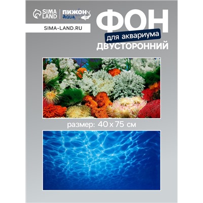 Фон для аквариума двухсторонний, 40×75 см